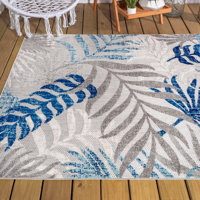 Lynx Tropics Palm Leaves Indoor/Outdoor Area Rug