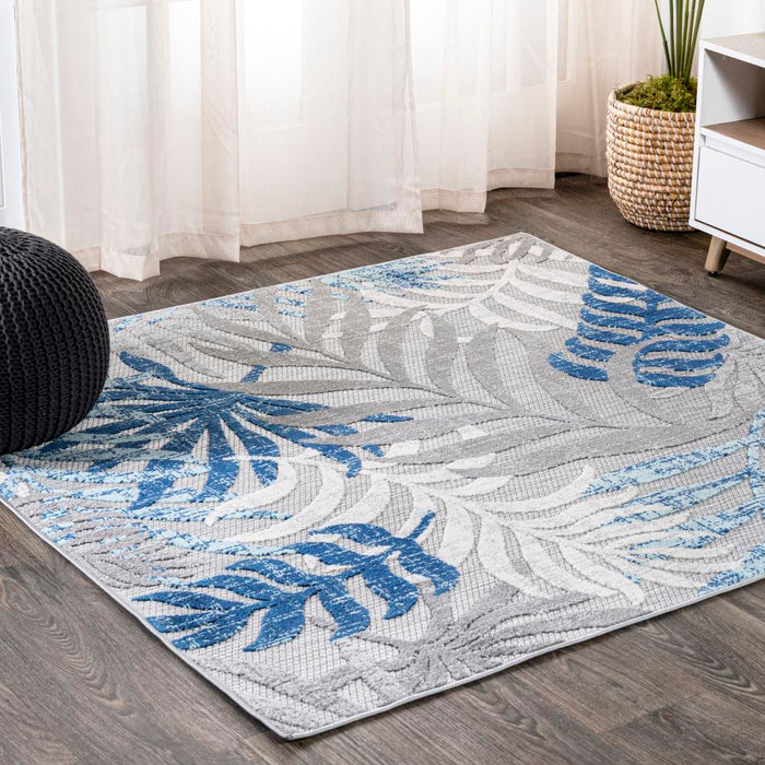 Lynx Tropics Palm Leaves Indoor/Outdoor Area Rug