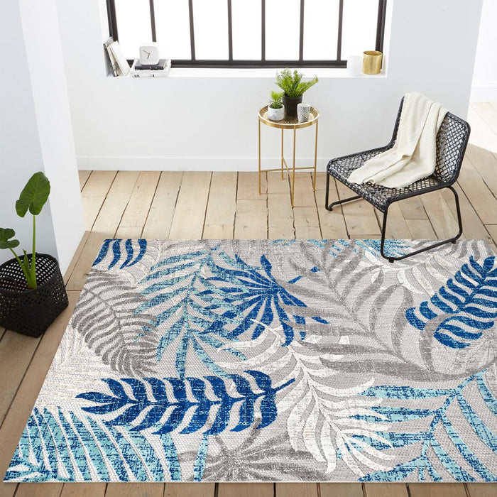 Lynx Tropics Palm Leaves Indoor/Outdoor Area Rug