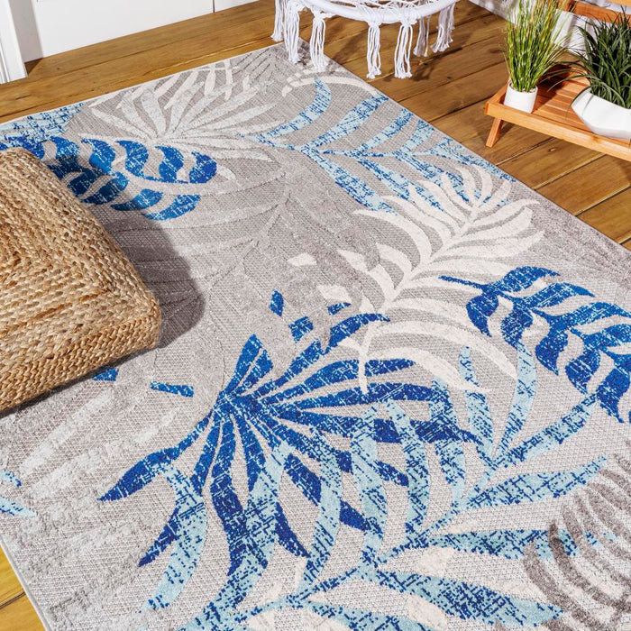 Lynx Tropics Palm Leaves Indoor/Outdoor Area Rug