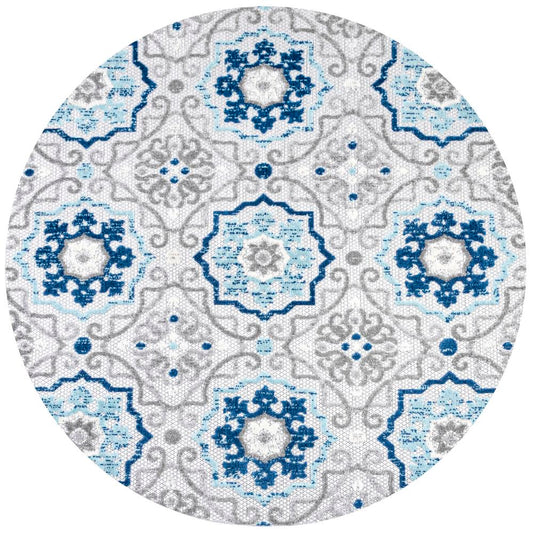 Eridanus Mediterranean Medallion Indoor/Outdoor Area Rug