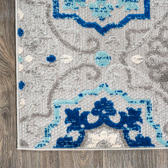 Eridanus Mediterranean Medallion Indoor/Outdoor Area Rug