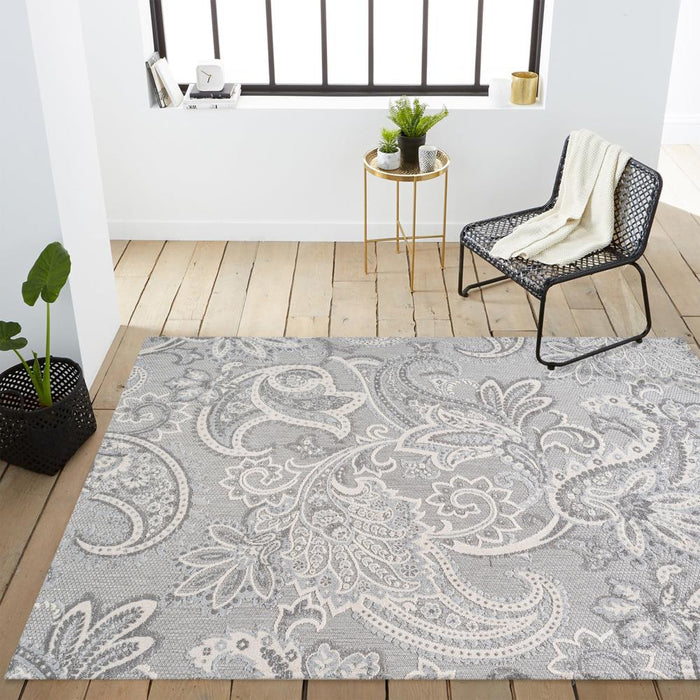 Christchurch Gordes Paisley High-Low Indoor/Outdoor Area Rug