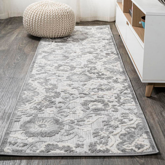 Wellington Lucena Modern Medallion High-Low Area Rug