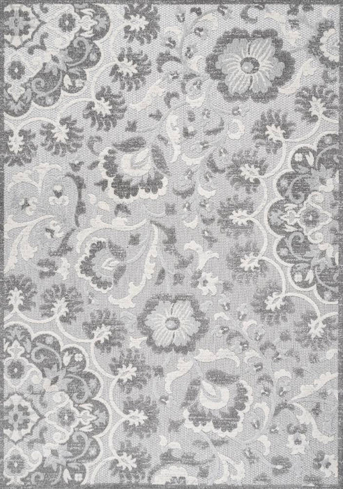 Wellington Lucena Modern Medallion High-Low Area Rug