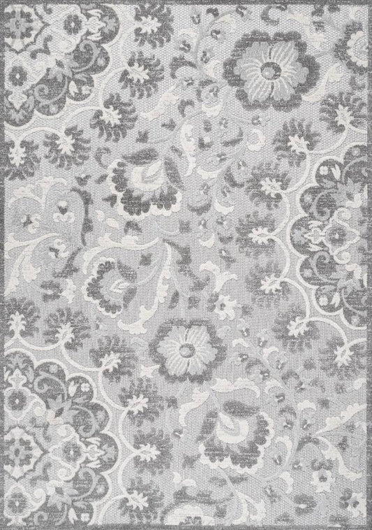 Wellington Lucena Modern Medallion High-Low Area Rug