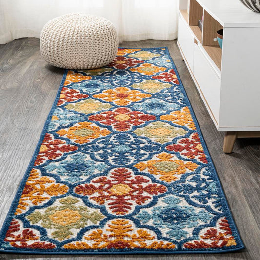 Hamilton Cassis Ornate Ogee Trellis Area Rug