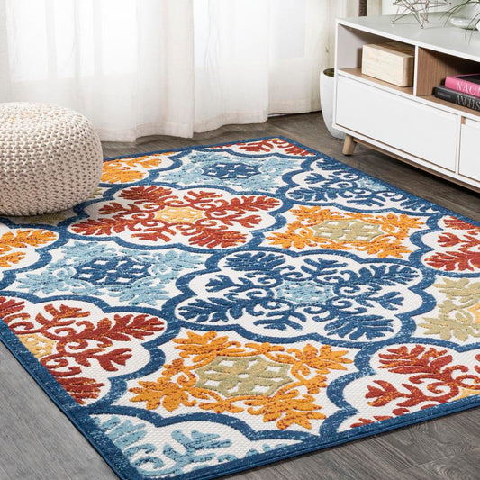 Hamilton Cassis Ornate Ogee Trellis Area Rug