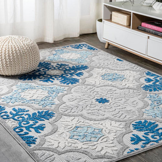 Hamilton Cassis Ornate Ogee Trellis Area Rug