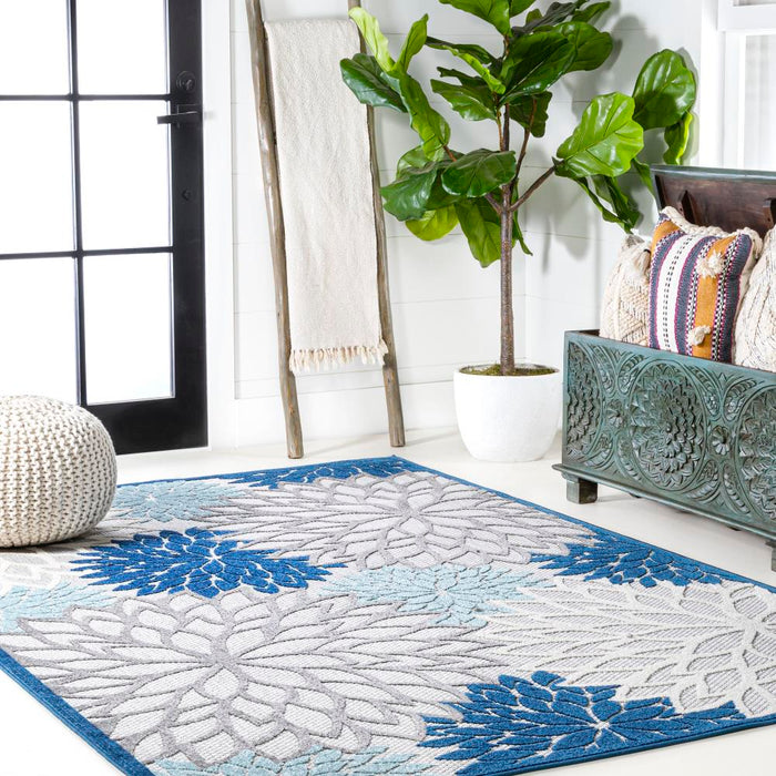 Jiya minori Floral Indoor/outdoor Area Rug