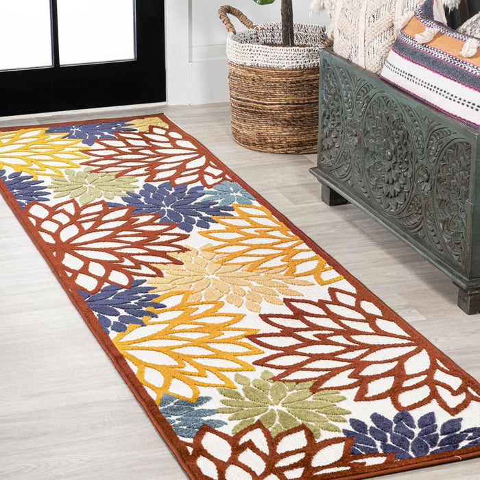 Jiya minori Floral Indoor/outdoor Area Rug