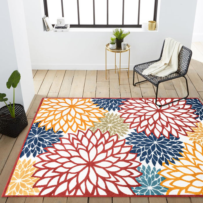 Jiya minori Floral Indoor/outdoor Area Rug