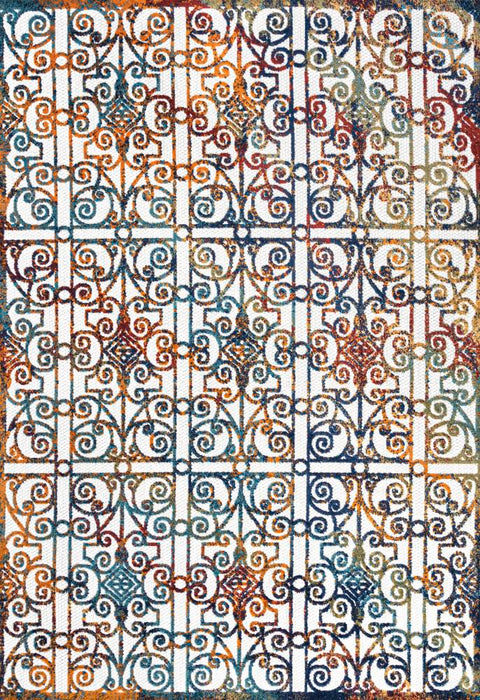 Detaraya Ornate Trellis Indoor/outdoor Area Rug