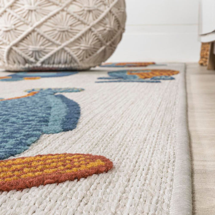 Mann modern Fish High-low Indoor/outdoor Area Rug