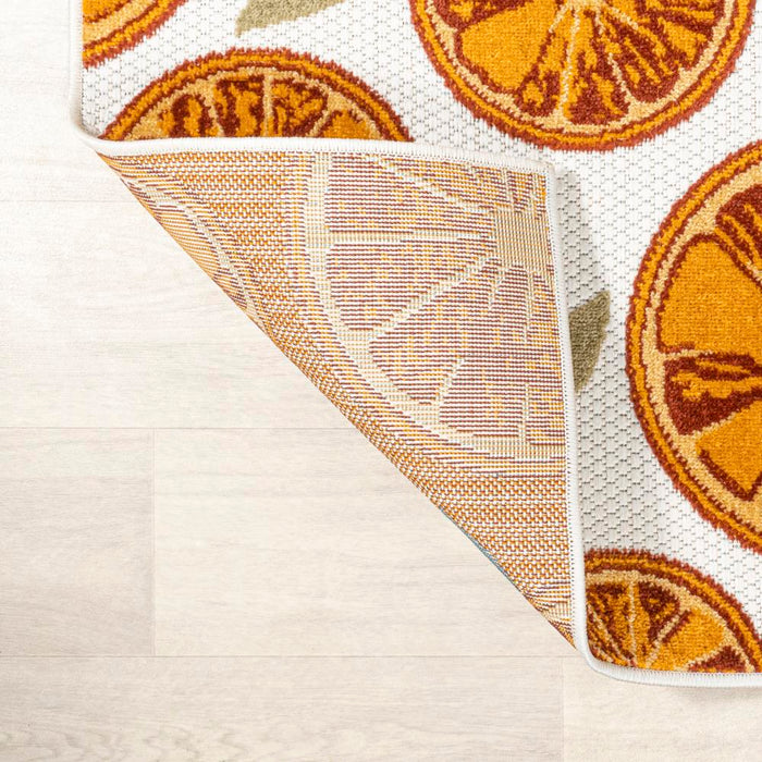 Quinn citrus Slice High-low Indoor/outdoor Area Rug