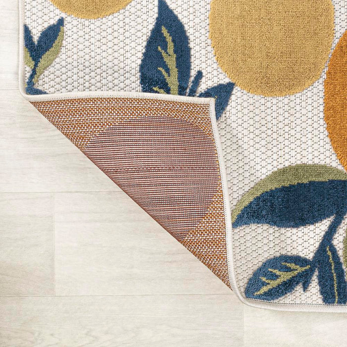 Audrey bold Lemon High-low Indoor/outdoor Area Rug