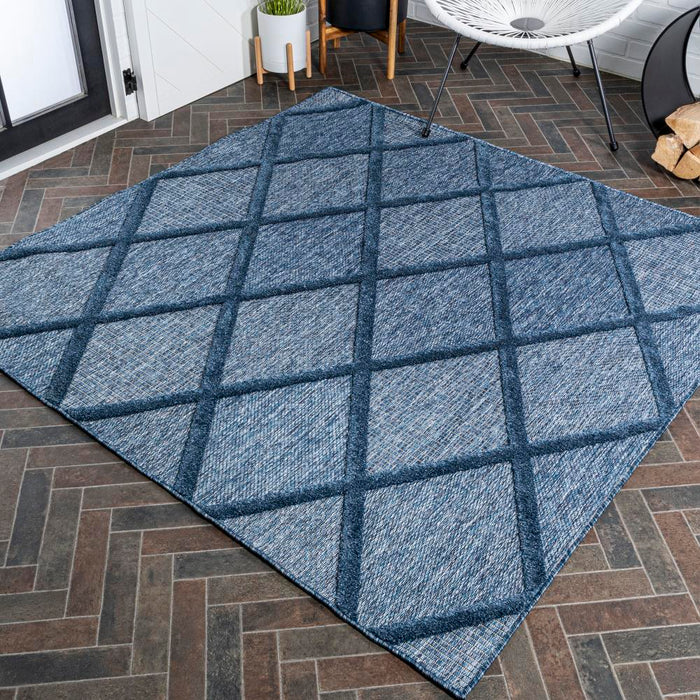 Oswald diamond Trellis Indoor/outdoor Area Rug