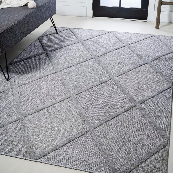 Oswald diamond Trellis Indoor/outdoor Area Rug