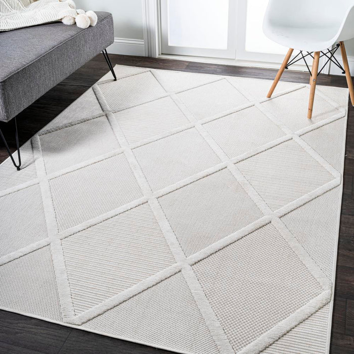 Oswald diamond Trellis Indoor/outdoor Area Rug