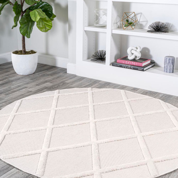 Oswald diamond Trellis Indoor/outdoor Area Rug