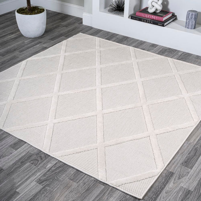 Oswald diamond Trellis Indoor/outdoor Area Rug