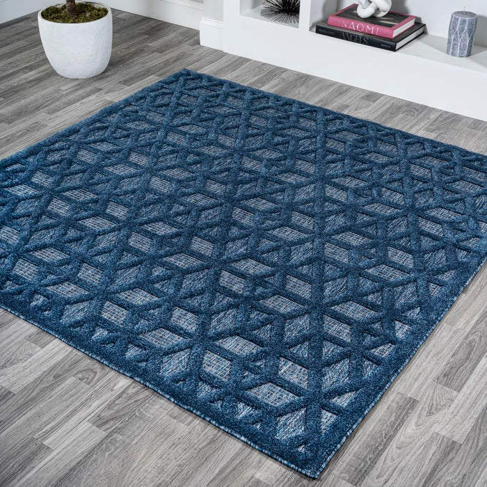 Celia neutral Geometric Indoor/outdoor Area Rug