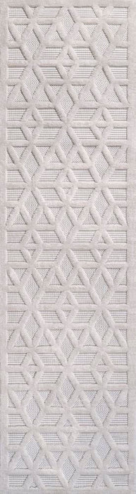 Celia neutral Geometric Indoor/outdoor Area Rug