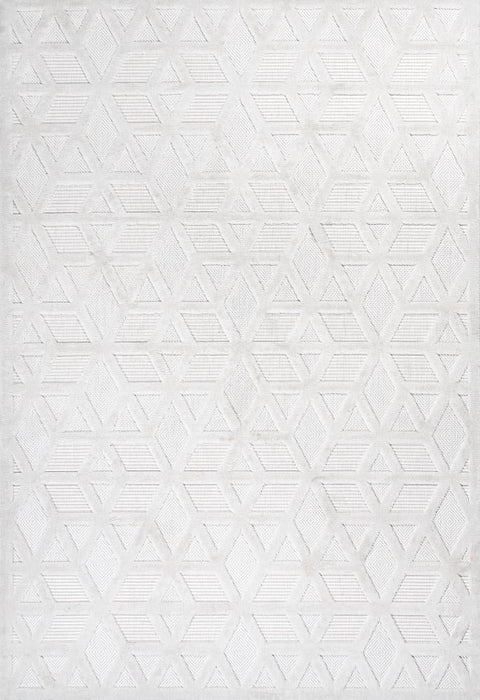 Celia neutral Geometric Indoor/outdoor Area Rug