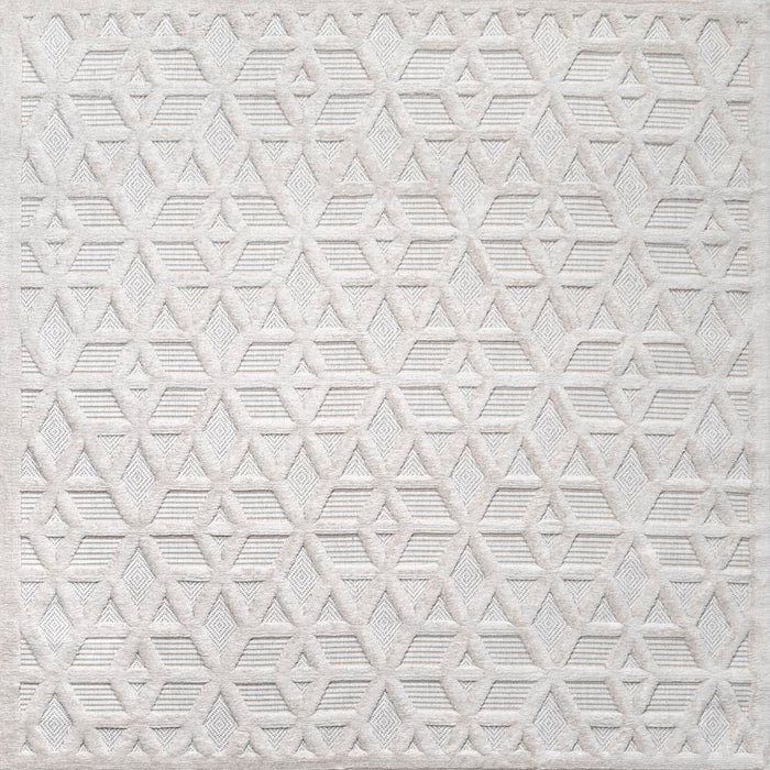 Celia neutral Geometric Indoor/outdoor Area Rug