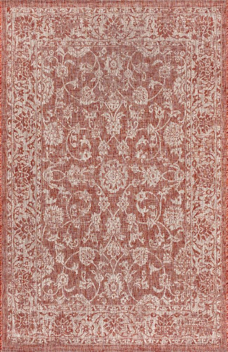 Hart Bohemian Textured Weave Floral Indoor/outdoor Area Rug