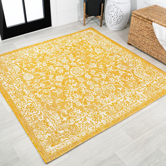 Hart Bohemian Textured Weave Floral Indoor/outdoor Area Rug