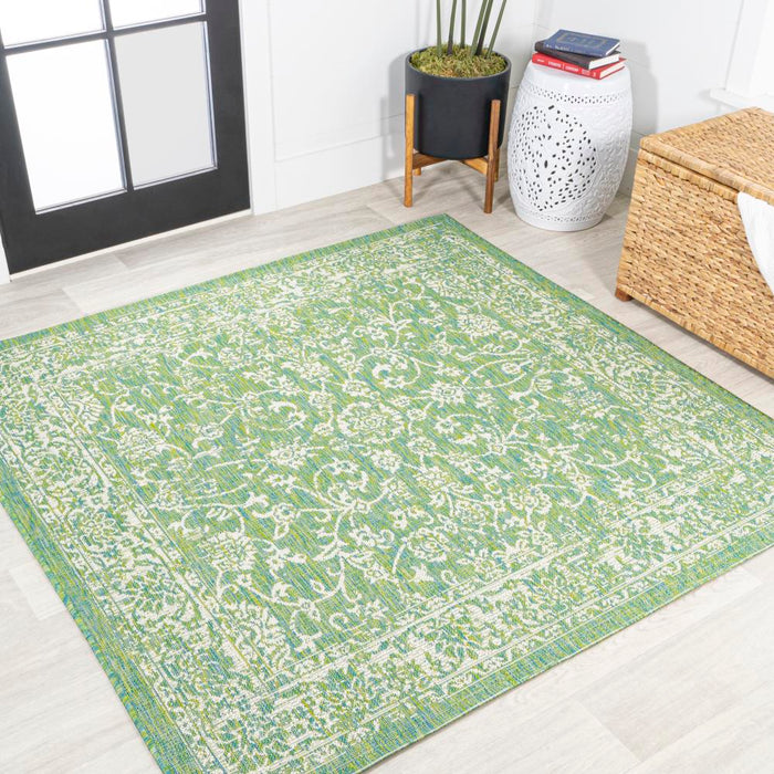 Hart Bohemian Textured Weave Floral Indoor/outdoor Area Rug