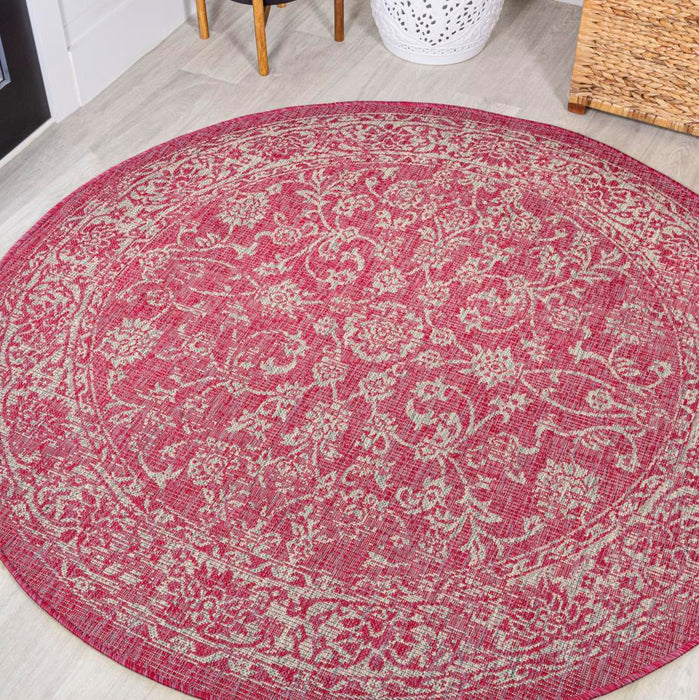 Hart Bohemian Textured Weave Floral Indoor/outdoor Area Rug