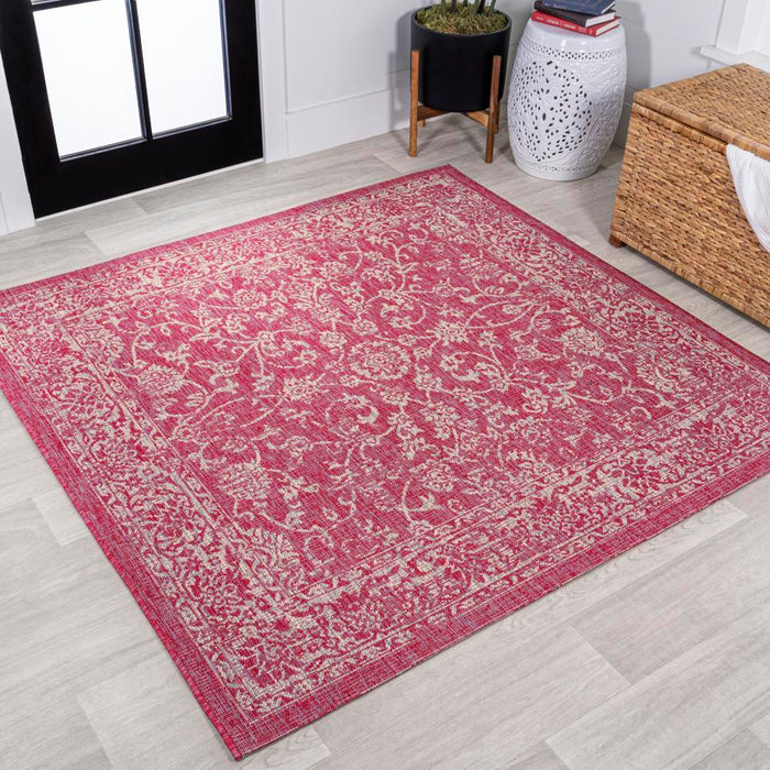 Hart Bohemian Textured Weave Floral Indoor/outdoor Area Rug