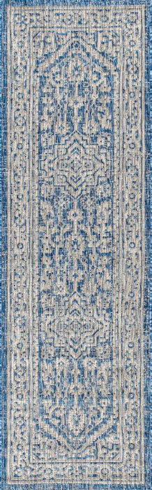 Luke Medallion Textured Weave Indoor/outdoor Area Rug