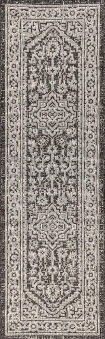 Luke Medallion Textured Weave Indoor/outdoor Area Rug