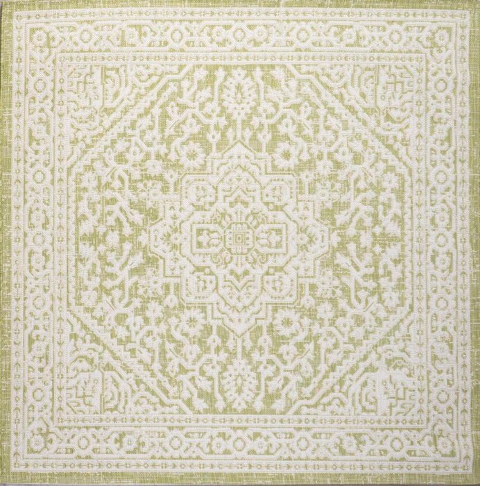 Luke Medallion Textured Weave Indoor/outdoor Area Rug