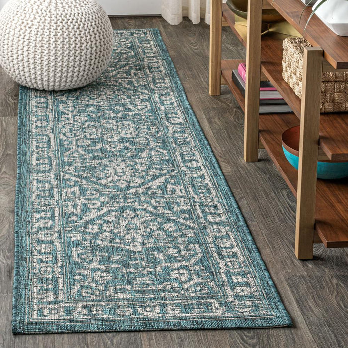 Kayla Bohemian Medallion Textured Weave Indoor/outdoor Area Rug