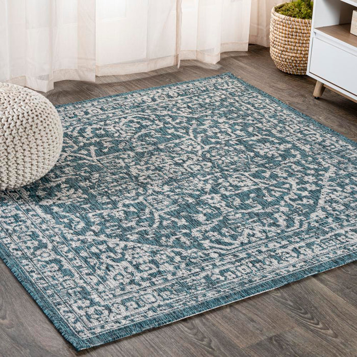 Kayla Bohemian Medallion Textured Weave Indoor/outdoor Area Rug