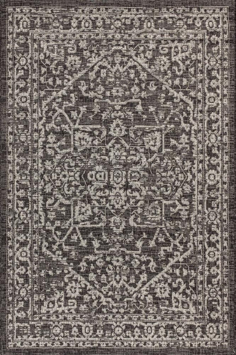 Kayla Bohemian Medallion Textured Weave Indoor/outdoor Area Rug