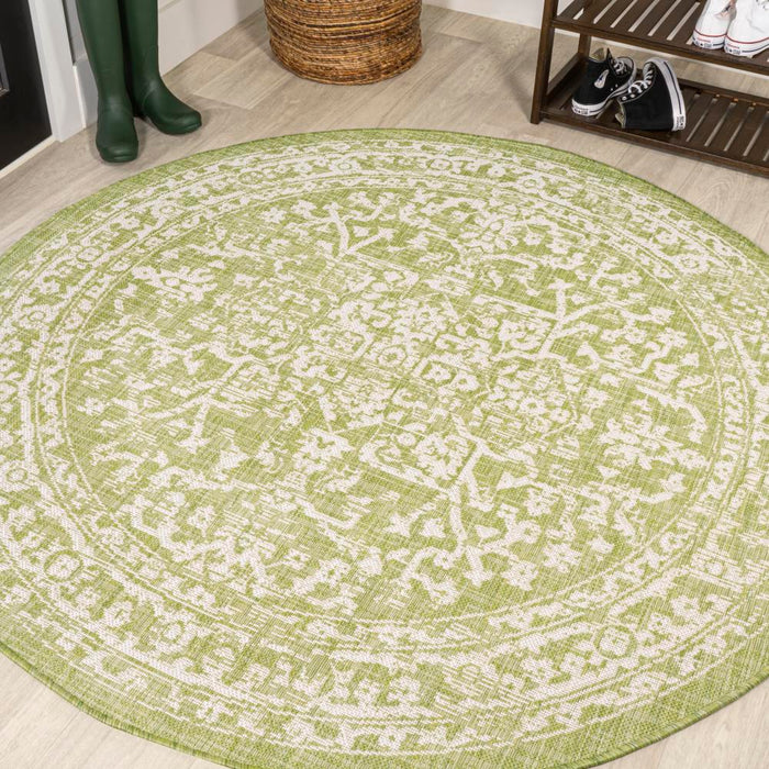 Kayla Bohemian Medallion Textured Weave Indoor/outdoor Area Rug