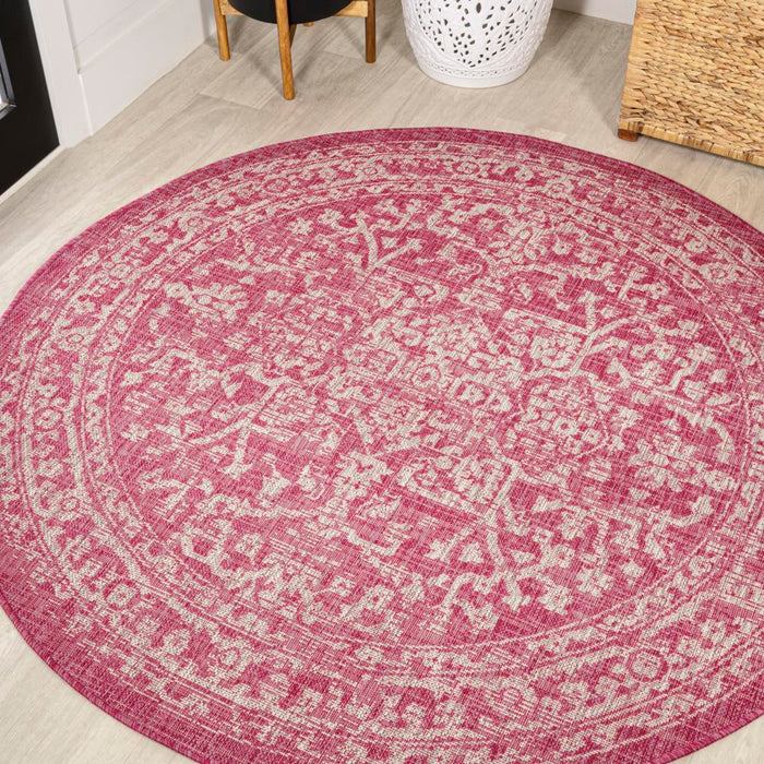 Kayla Bohemian Medallion Textured Weave Indoor/outdoor Area Rug