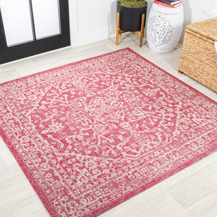 Kayla Bohemian Medallion Textured Weave Indoor/outdoor Area Rug