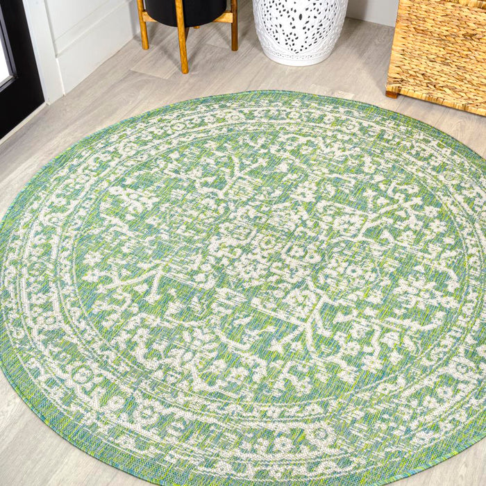 Kayla Bohemian Medallion Textured Weave Indoor/outdoor Area Rug