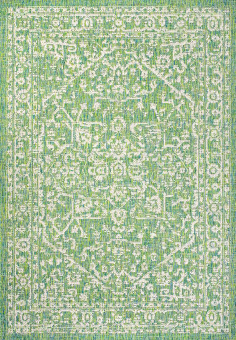 Kayla Bohemian Medallion Textured Weave Indoor/outdoor Area Rug