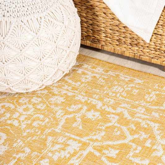 Kayla Bohemian Medallion Textured Weave Indoor/outdoor Area Rug