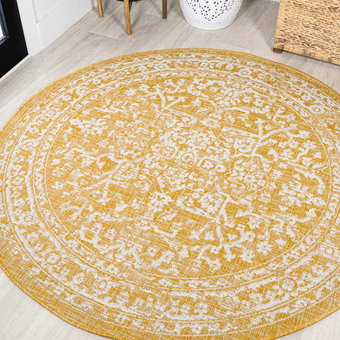 Kayla Bohemian Medallion Textured Weave Indoor/outdoor Area Rug