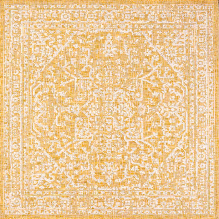 Kayla Bohemian Medallion Textured Weave Indoor/outdoor Area Rug