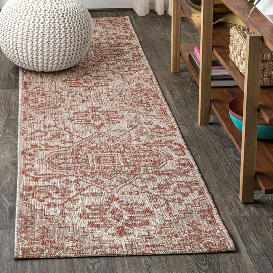 Dean Bohemian Medallion Textured Weave Indoor/outdoor Area Rug