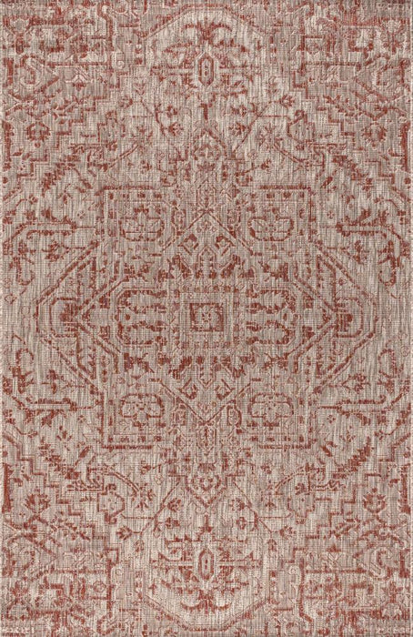 Dean Bohemian Medallion Textured Weave Indoor/outdoor Area Rug